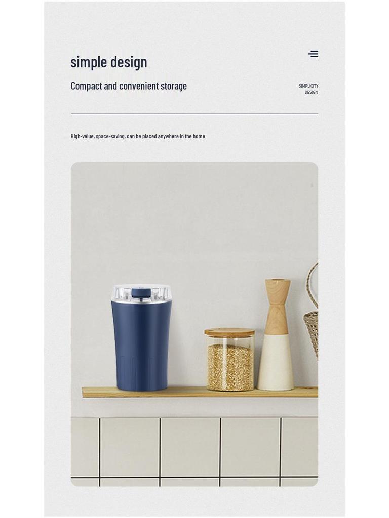 Eight-Blade Grinder for Coffee, Spices, and Herbs with Custom Logo