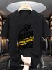Run Your Own Race Unisexs Crew Neck T Shirt Runner Silhouette Inspirational Letter Graphic Short Sleeve Tee Sport Male Street Tops