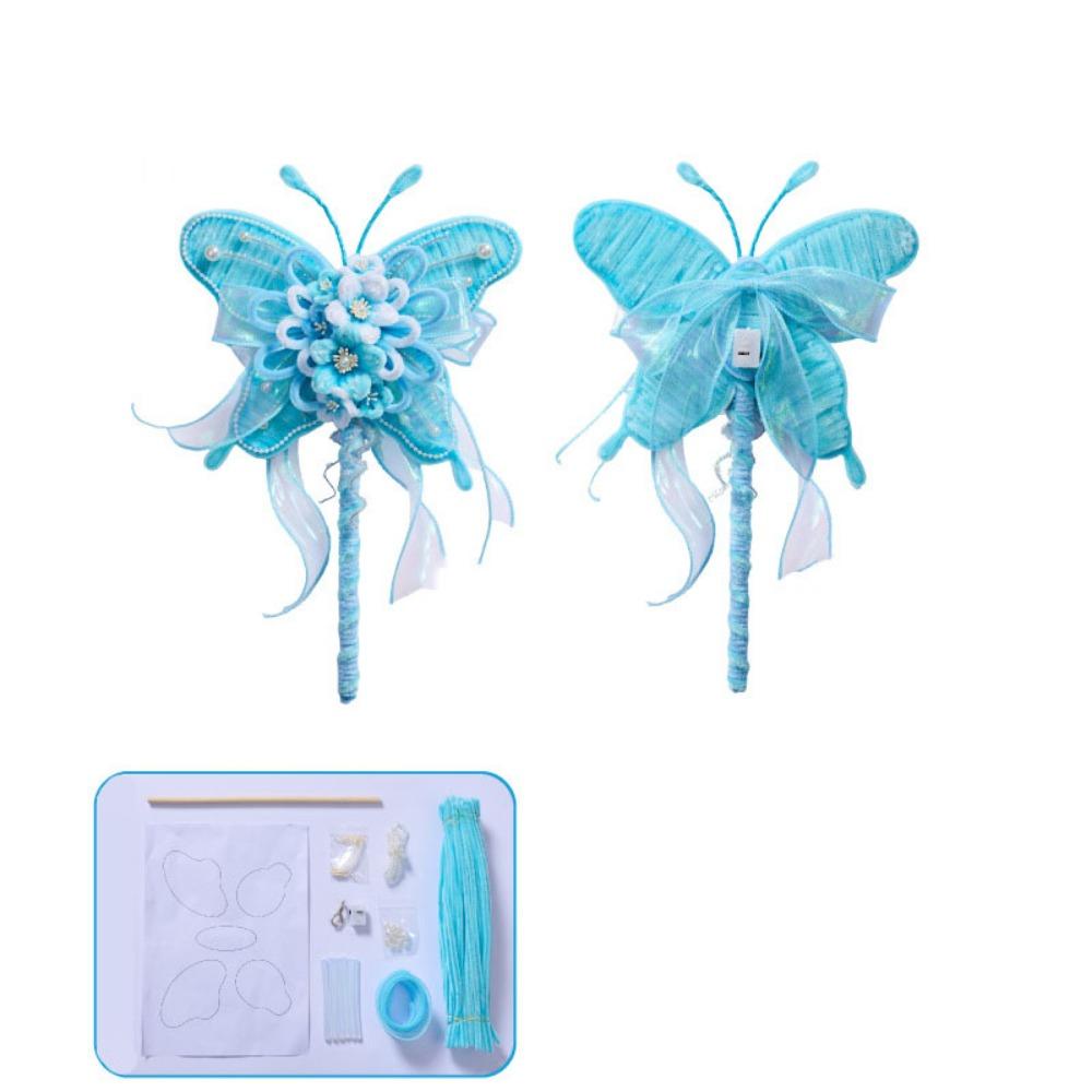 Iron Wire Strip Stick Butterfly-shaped Lantern DIY Kit Mid-Autumn Festival Lantern Hanfu Props