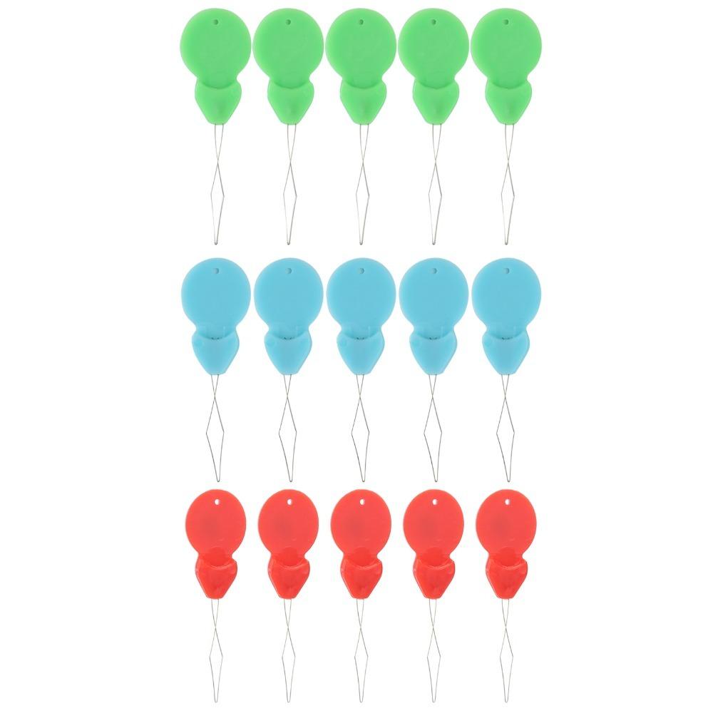 

100pcs Plastic Needle Threader Color Random Easy Use DIY Threading Tool Simple Design Precision Threading Tool Sewing Crafting