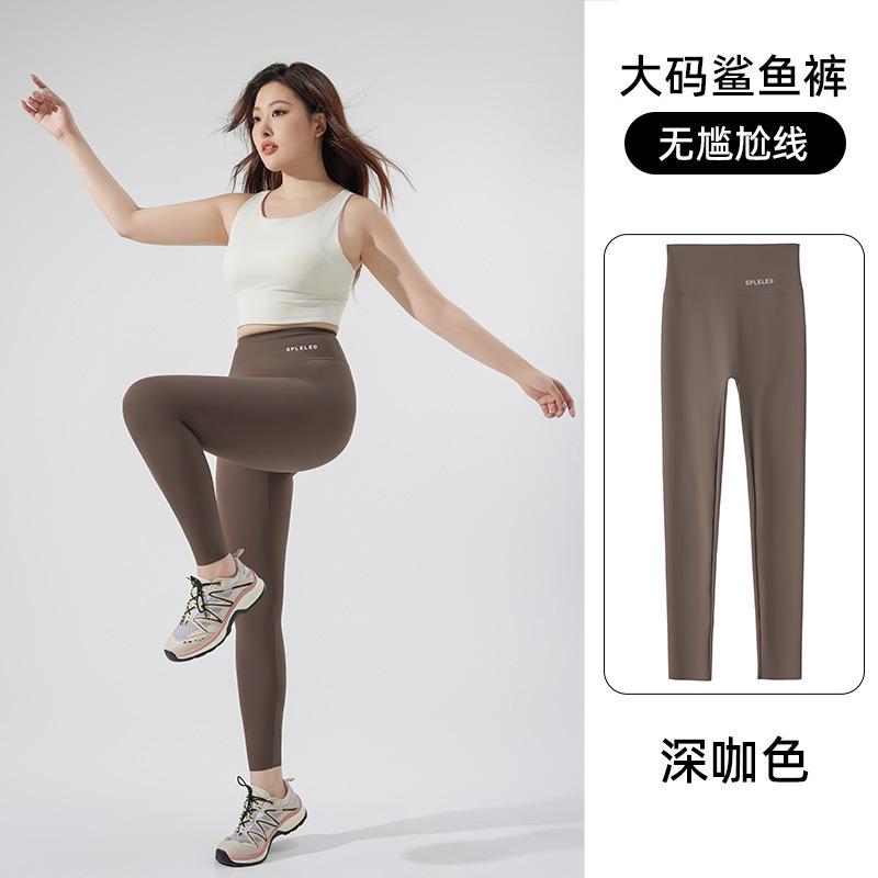 

Женские брюки-акулы большого размера на осень не садятся, не образуют линию смущения, брюки Барби на осень, женские леггинсы для живота XXXL