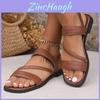Summer Beach Sandals For Women With Cross Strap Pu Material Lightweight Nonslip For Adult Comfort