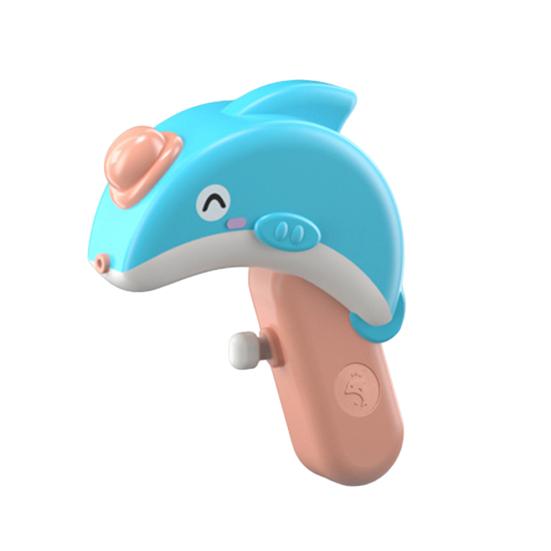 

Cartoon Animal Mini Water Squirter for Kids Manual Squeeze Toy for Pool Beach Outdoor Play Fun Summer Bath Gift for Toddlers Children Dolphin