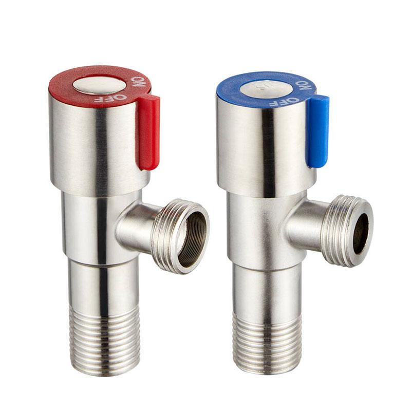 Household Shut-off Valve Thickened Explosion-proof Angle Valve for Hot and Cold Water Triangle Valve for Toilet and Water Heater