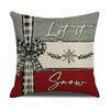 New Christmas Tree Letter Pillow Case Home Living Room Sofa Cushion Cover New Year Holiday Pillow