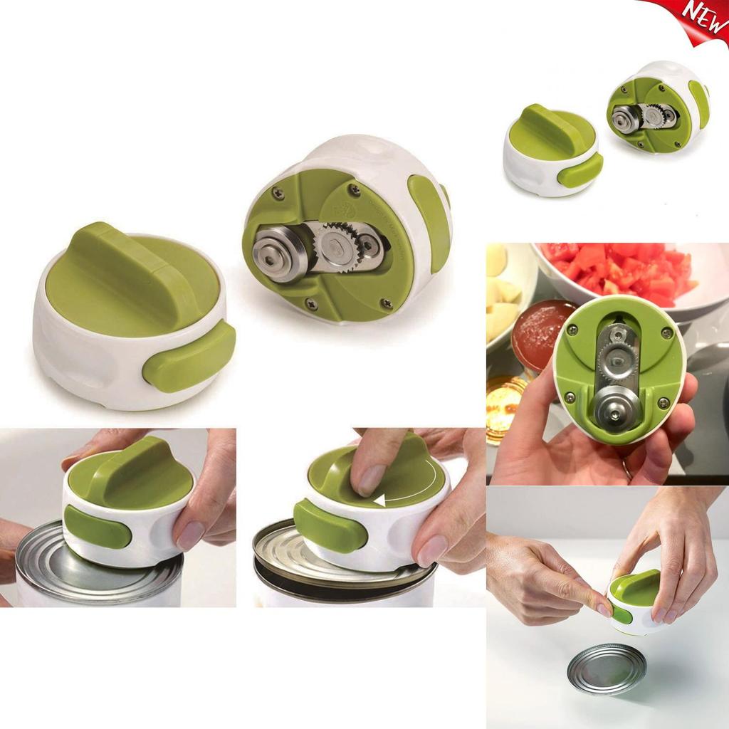 Portable Manual Can Opener With Non-slip Handle For Easy Cutting Of 8-19 Oz Beverage Cans