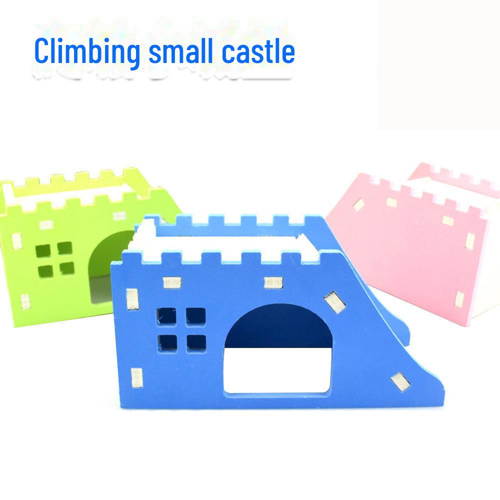 

Экологичное деревянное гнездо для домашних животных в форме медведя: Нескользящий игрушечный домик для упражнений для хомяков и морских свинок Green