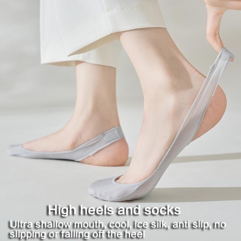 Antislip Strap Half Toe Invisible Low Cut Liner Socks Ball of Foot Cushioned No Show Padded Half Socks For Women Heel