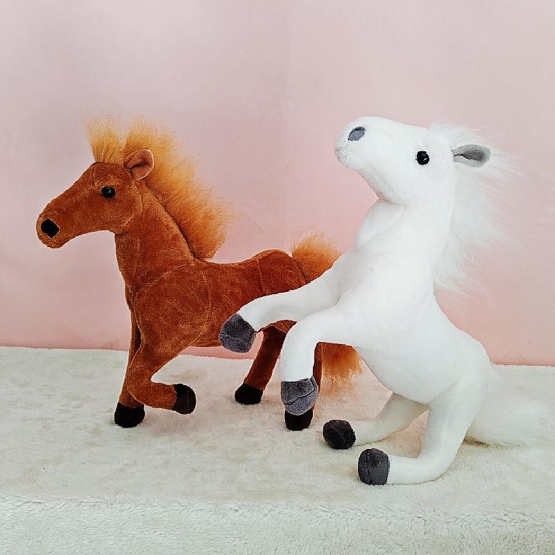 Plush Horse Toy Animal Doll For Kids Photography Props Collectible Gift