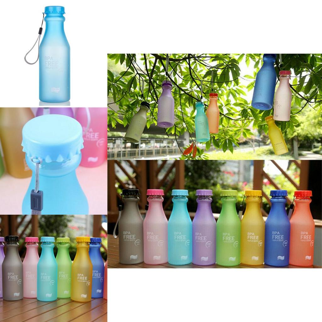 Robuste, auslaufsichere, tragbare Sport-Trinkflasche 550 ml für Radfahren und Camping