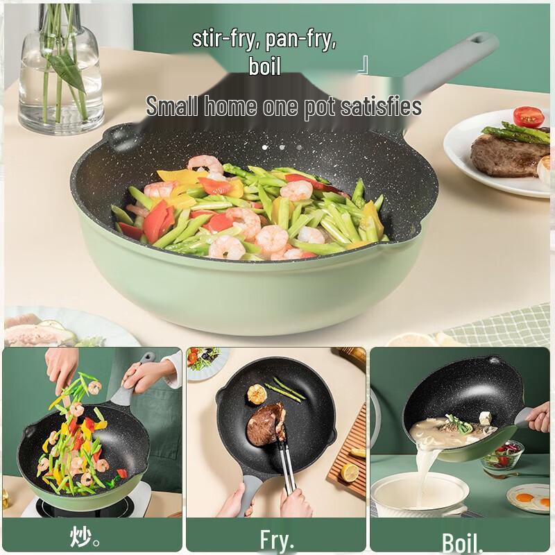 COOKER KING 30cm Maifan Stone Non-Stick Frying Pan