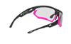 Rudy Project FOTONYK Sport Matte Black Bumper ImpactX2 Photochromic Black Sunglasses, Frame, Fuchsia, Lenses, SP457306-0004