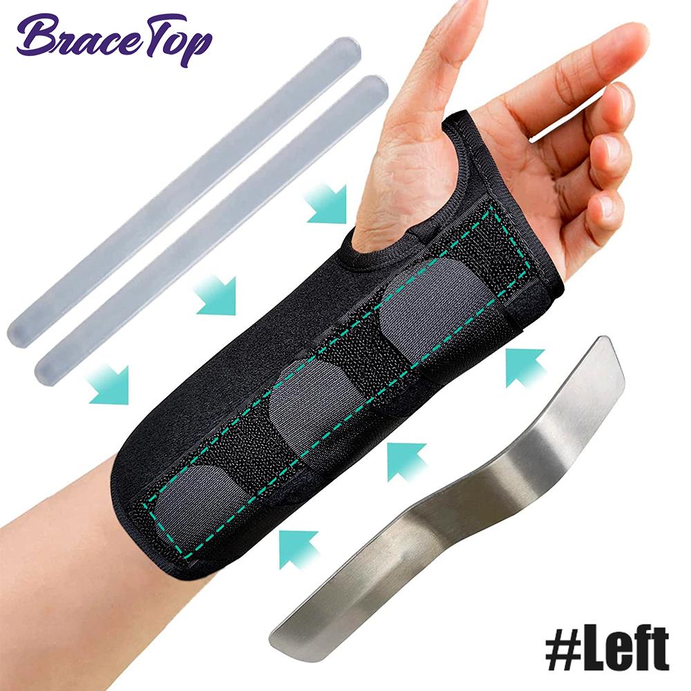 

1 Pc Wrist Brace For Carpal Tunnel Relief Night Support, Support Hand Brace With 3 Stays, Adjustable Wrist Support Splint Unisex