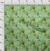oneOone Cotton Poplin Green Fabric Autumn Craft Projects Decor Fabric Printed By The Yard 42 Inch