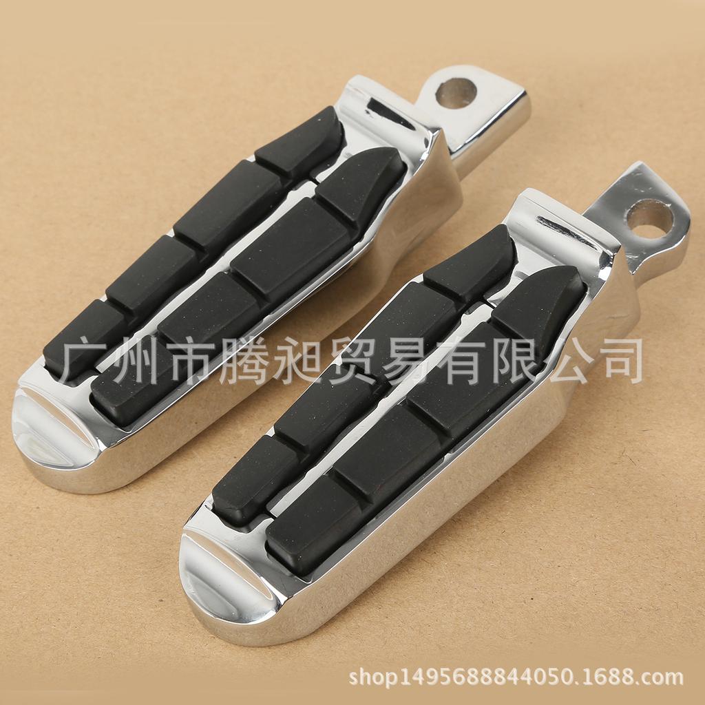 Compatible Chrome Foot Pegs for Harley 883, 1200, 48, Dyna, Fat Boy, Breakout, Heritage