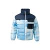 Li Ning CF Su Wu Xing Serie Dreidimensionale Tascheneinsätze Stehkragen Daunenjacke Unisex Oberbekleidung Blau AYMR499-2