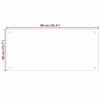 VidaXL Dosseret de cuisine Blanc 90x40 cm Verre trempé 249457