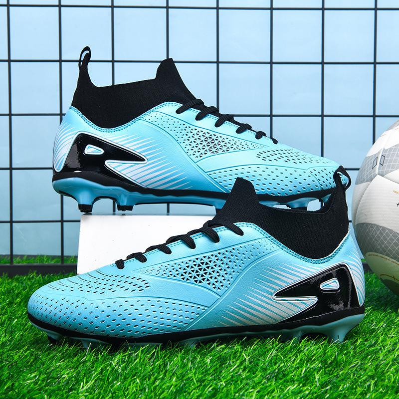 Broken summer European Cup grass new student football shoes high-top game sneakers training couple nails spikes