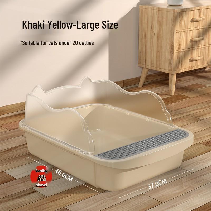 Anti-Splash Closed Cat Litter Box with Liner Bags