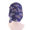 Blumendruck Damen Elastischer Turban Hut Kopftuch Bandana Kopfbedeckung?Piratenmütze