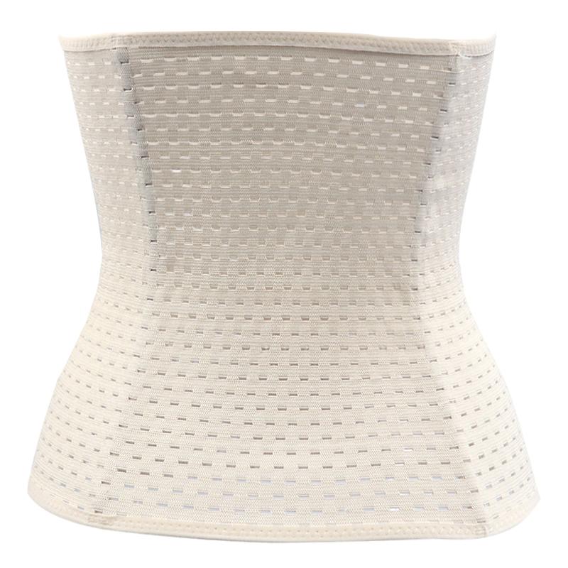 Belly Belt Women's Waist and Abdomen Breathable Hollow Plastic Belt Three-row Buckle Body Shaping Clothing Sports Body Shaping Waist Belt