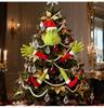 Green Witch Christmas Elf Plush Doll Tree Ornament