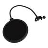 Microphone Pop Filter 360 Degree Adjustable Versatile Sturdy Dual Layered Wind Pop Screen Shield with Gooseneck Stand