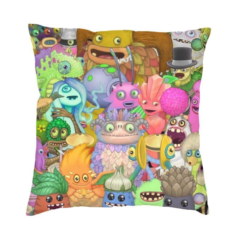 Fashion My Singing Monsters Game Anime Cartoon Throw Pillow Cover Home Decorative Custom Square Cushion Cover 45x45 Pillowcover