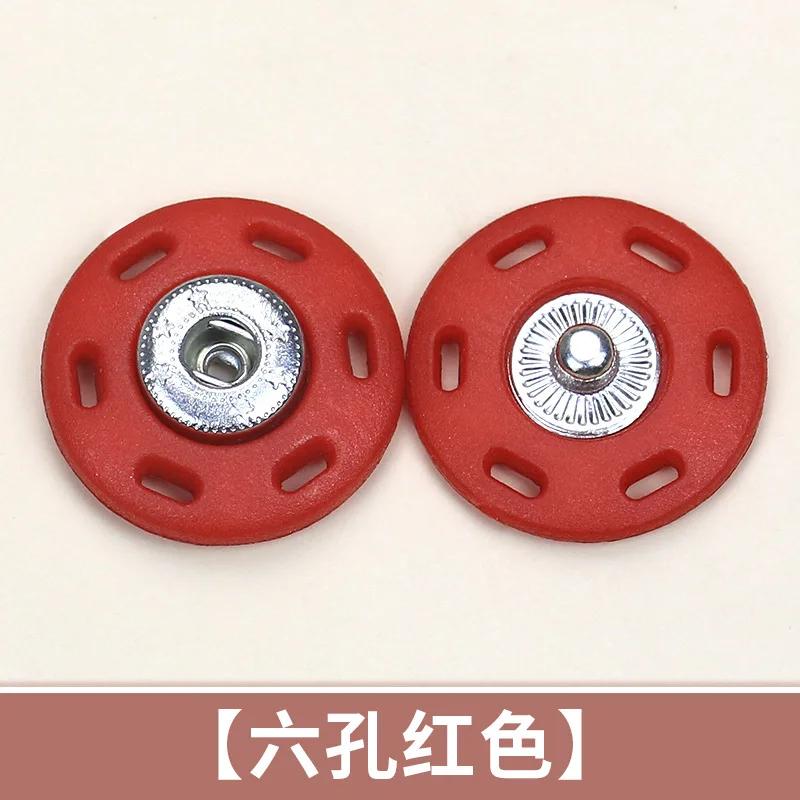 10pcs Round Plastic Snap Button Shirt Cardigan Invisible Concealed Buttons Clothes Accessories