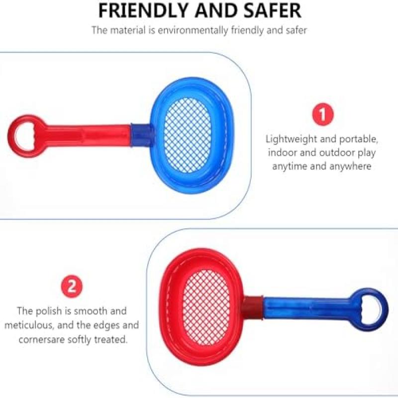 MOLUCKFU 8 Pcs Plastic Sand Shovel Toy Set for Kids, Bright Colors Outdoor Beach Sand & Snow Toys for Toddlers, Easy-Grip for Small Hands