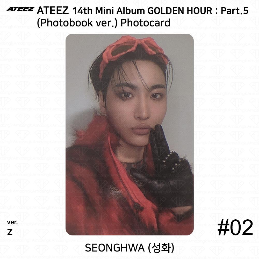 ATEEZ 14th Mini Album Golden Hour Part.5 Photobook ver. Photocard Z VER