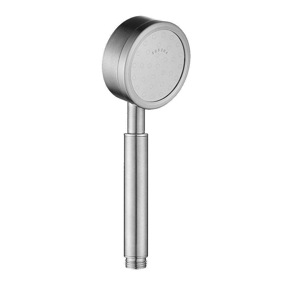 

Нержавеющая сталь высокого давления 304, матовая, круглая, эко, однофункциональная, полипропиленовый фильтр, аксессуар для смесителя, ручная насадка для душа в ванной комнате