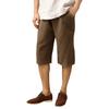 Men's Casual 45720 Pants Cotton Linen Solid Color Shorts with Pockets Breathable Quick Dry