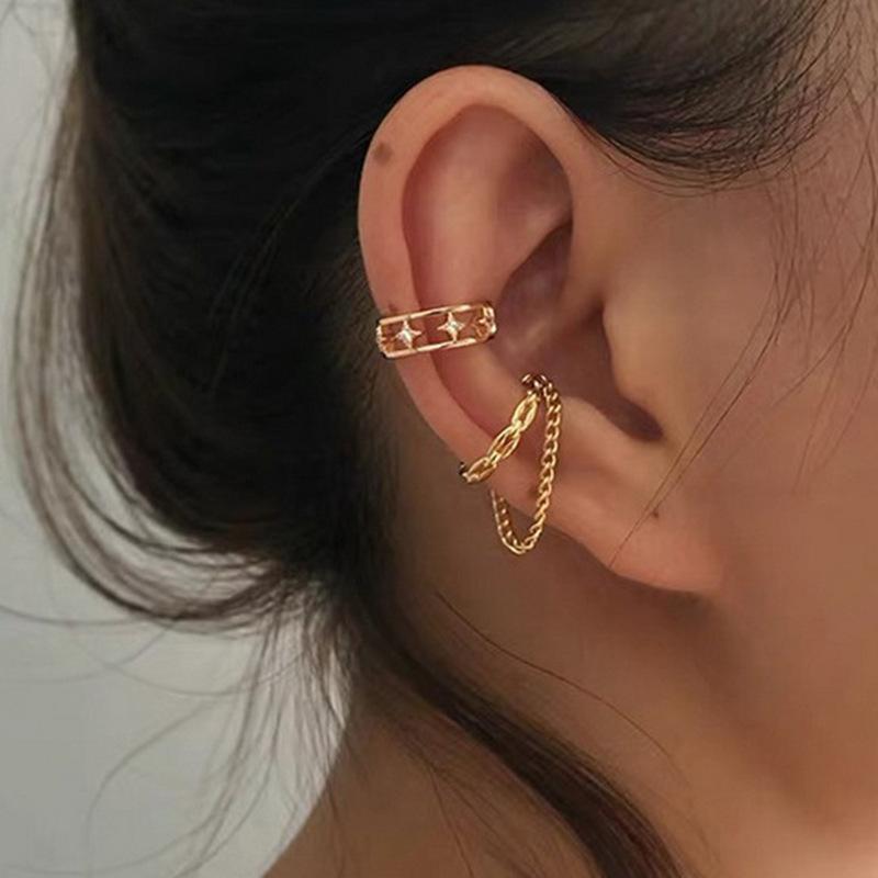 Fashion Ear Cuffs Without Piercing Ear Clip Earrings Non-Piercing Fake Cartilage Earrings For Women Jewelry 2022 Gifts