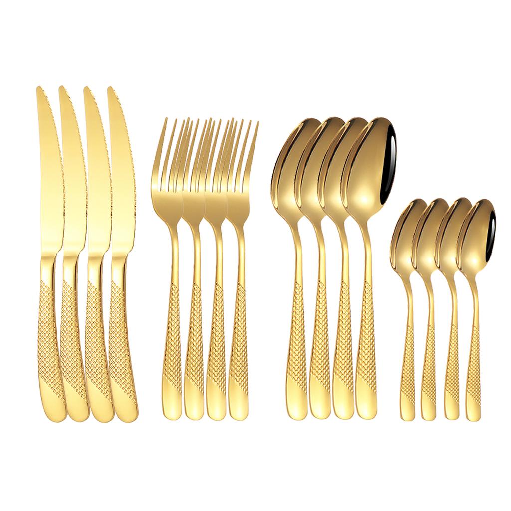 16Stainless Steel Star Suits High-grade Fine Steak Knife and Fork Dessert Spoon Coffee Spoon