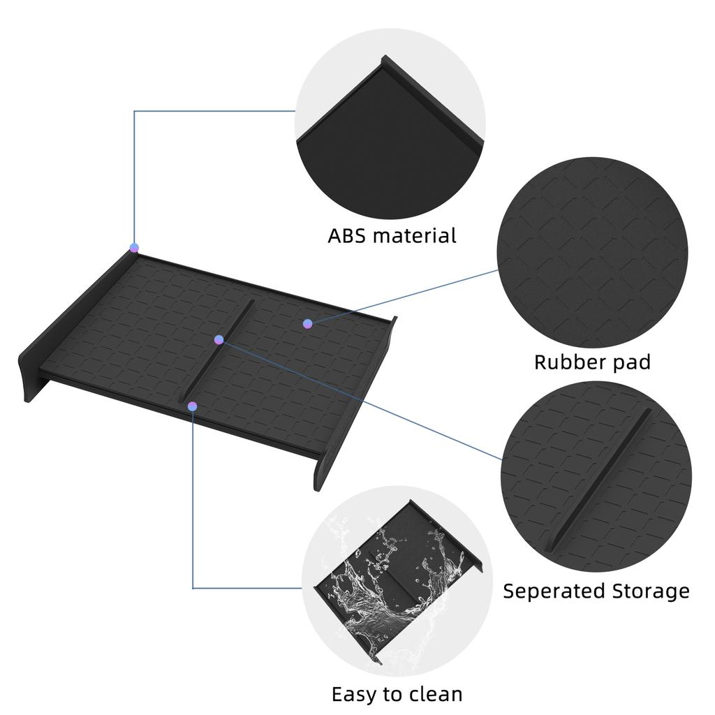 LUCKEASY Left Drive for Toyota RAV4 2026 Car Center Console Storage Box Car Tray ABS Organizer Interior Accessories Tidying