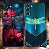 Libellen-Handyhülle für Samsung Galaxy S25 S24 S23 S22 S20 S21 FE Ultra S10 S10E S9 Plus 5G Weiches TPU Fundas Hülle Capas Coque