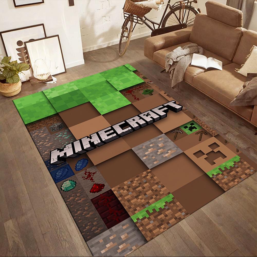 Minecraft 293 Floor Mat Suitable for Game Room Decorate room Entryway Living Rooms Antislip Carpet Office home decor Wedding Party Gift