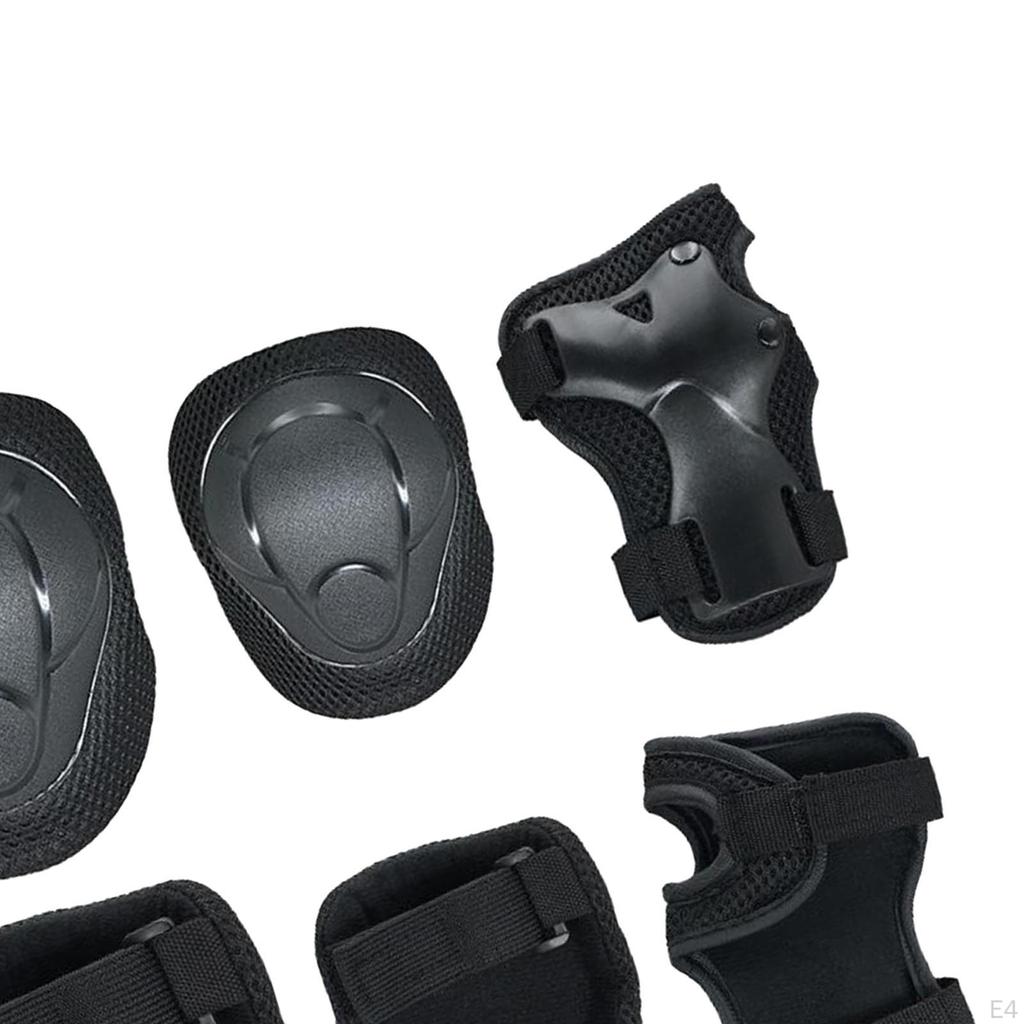 Adjustable Protective Gear Set for 3-9 Years Old Kids, Knee Pads, Elbow Pads Wrist Protectors