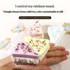 Süßes kuchenförmiges Squishy Fidget Toy Weich Langsam aufsteigend Pastell-Macaron-Farben Zur Stressbewältigung Zuhause Büro Kinder Spiel