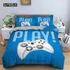 Game Handle Bedding Set Luxury Duvet Cover with Pillowcase Quilt Cover Queen King Bedding Cartoons Kids Boys Bed Cover Set Green