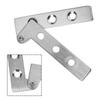 1pc Stainless Steel Rotating Invisible Door Pivot Hinge Doors Catches Latch Adjustable Up Down Hinge Furniture Hardware Parts