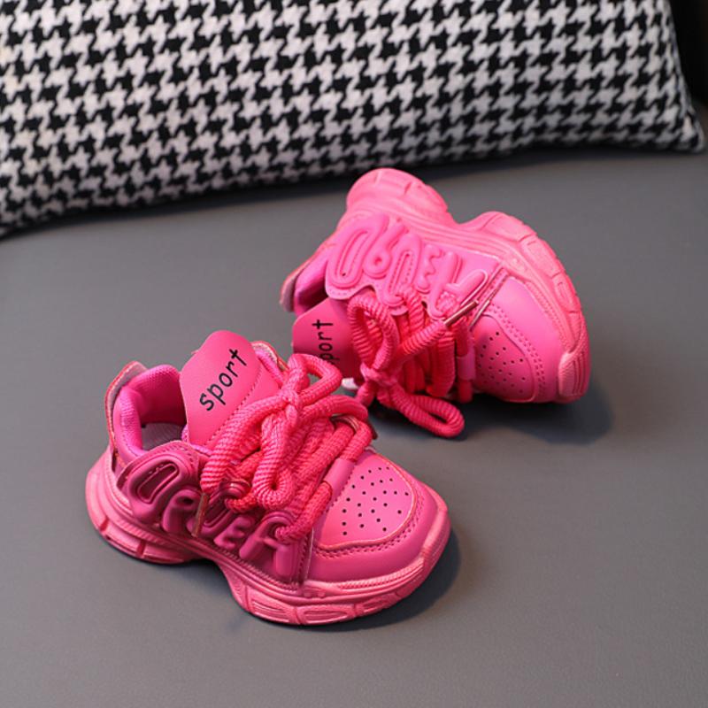Kid Shoes Girl Autumn Soft Sole Casual Shoe New Child Trendy Shoes Anti Slip Boy Sports Shoe Breathable Comfortable Running Shoe