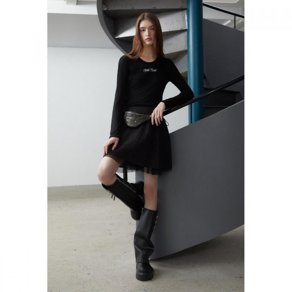 EgoisT Layered Slim FiT BoaT Neck T shirT  Es2cl364 