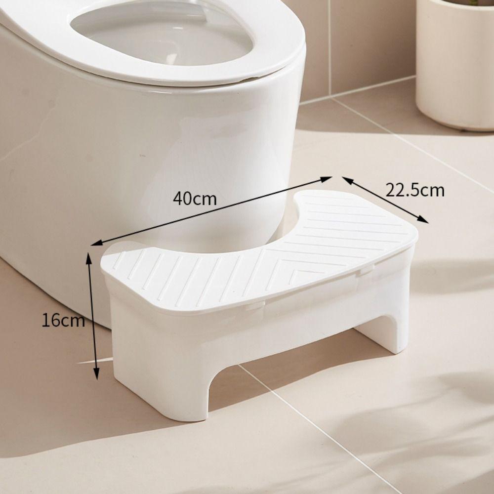 U-shaped Thickened Storage Box Waterproof Toilet Foot Stool Premium Squatty Potty  Adult