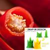 2 in 1 Pepper Chili Bell Jalapeno Corer Seed Remover Green Pepper Chilli Cutter Corer Slicer Fruit Peeler Kitchen Utensil