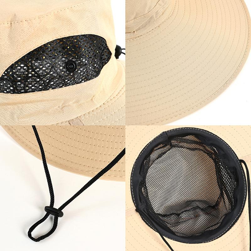 Outdoor Super Large Hat Brim Sun Protection Fishing Hat Men's Ultraviolet Sun Protection Sun Hat Mountaineering Sun Protection Fisherman's Hat