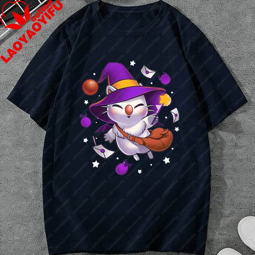Witch Moogle Final Fantasy Tshirt Kupo Shirt Cute and Spooky Final Fantasy IX FFXIV FFVII Remake Tee Graphic T Shirts Tops
