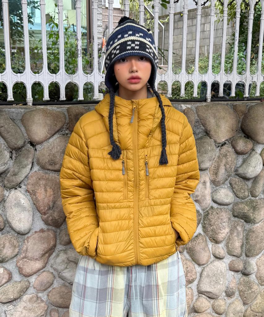 Leire Essential Hooded Light Padded Jacket [Mustard]