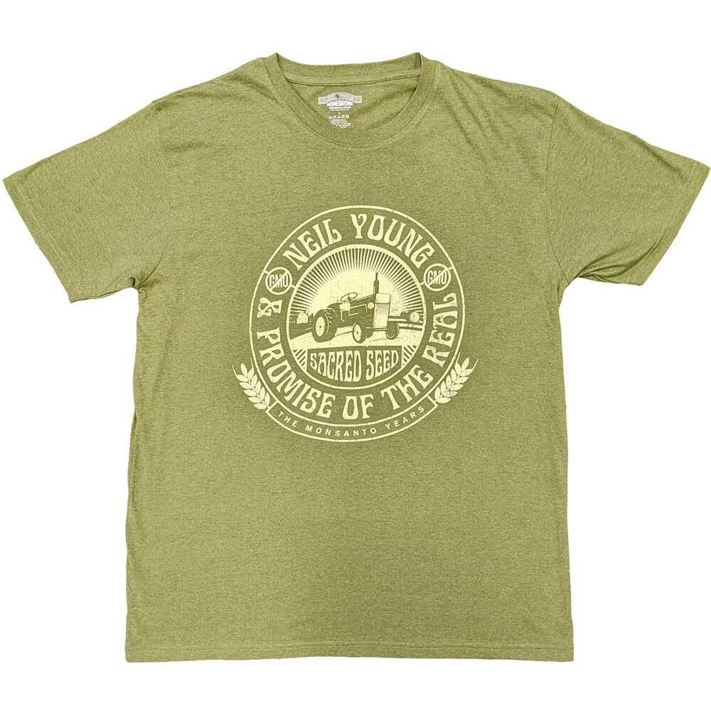 Neil Young Unisex T-Shirt: Tractor Seal (Medium) 2XL